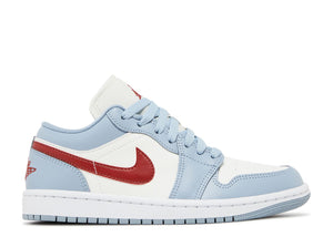 Air Jordan 1 Low "Blue Whisper Dune Red" (Women's)