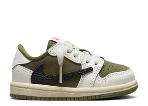 Travis Scott X Air Jordan 1 Retro Low OG SP "Medium Olive" Toddler