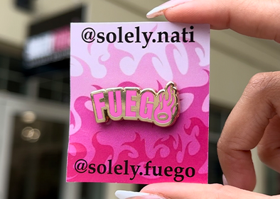 "FUEGO" Pin (Pink)