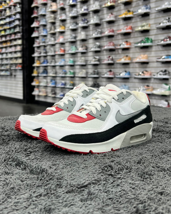 Nike Air Max 90 "LTR Photon Dust Varsity Red" (GS)(Preowned)(NB)