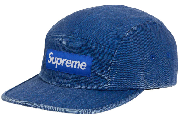 Supreme Coated Denim Camp Cap "Royal"