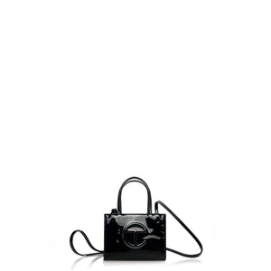 Telfar Small Patent Shopping Bag "Black"