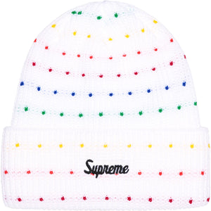 Supreme Loose Gauge Beanie "White Multi"