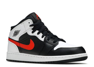 Air Jordan 1 Mid "White Black Chile Red" (GS)