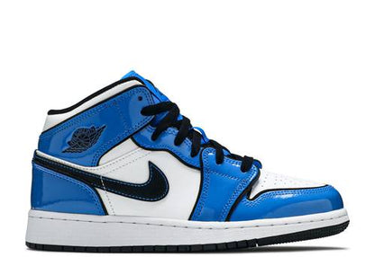 Air Jordan 1 Mid "Signal Blue" GS