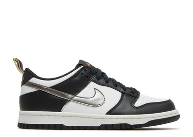 Nike Dunk Low "Black White Metallic" GS