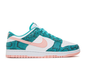 Nike Dunk Low "Snakeskin Washed Teal Bleached Coral"