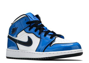 Air Jordan 1 Mid "Signal Blue" GS