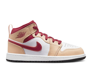 Air Jordan 1 Mid "White Onyx" PreSchool