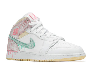 Air Jordan 1 Mid "Paint Drip" GS