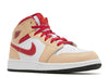 Air Jordan 1 Mid "Beige Red" GS