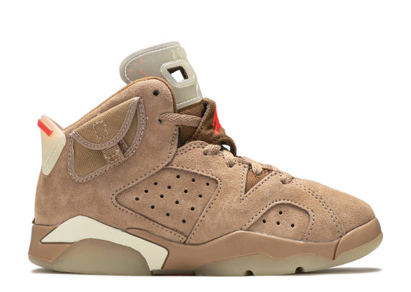 Air Jordan 6 Retro "Travis Scott British Khaki" PreSchool