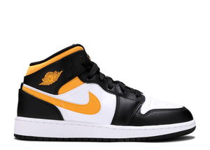 Air Jordan 1 Mid "White Pollen Black" GS