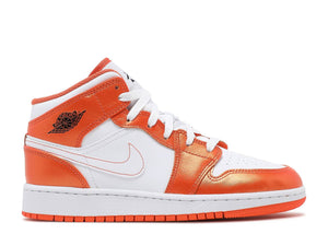 Air Jordan 1 Mid "Metallic Orange" GS