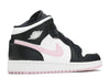 Air Jordan 1 Mid "White Black Light Arctic Pink" GS